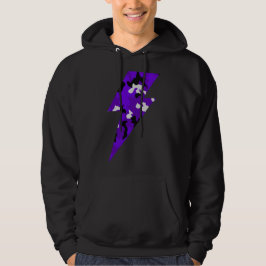 Sudadera cool rayo camuflaje Violeta Hoodie