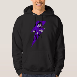 Sudadera cool rayo camuflaje Violeta Hoodie