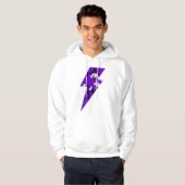 Sudadera cool rayo camuflaje Violeta Hoodie (Voorkant volledig)