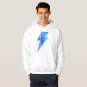 Sudadera cool rayo Flores Tropicales Azules 2 Hoodie (Voorkant volledig)