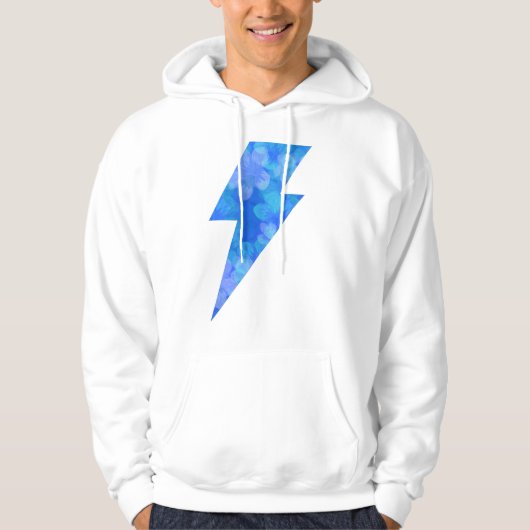 Sudadera cool rayo Flores Tropicales Azules 2 Hoodie (Voorkant)