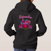 Sudadera Corazones de MOM editable nombre Hoodie (Achterkant)
