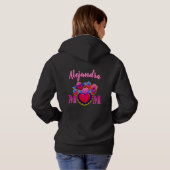 Sudadera Corazones de MOM editable nombre Hoodie (Achterkant volledig)