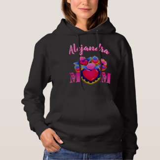 Sudadera Corazones de MOM editable nombre Hoodie