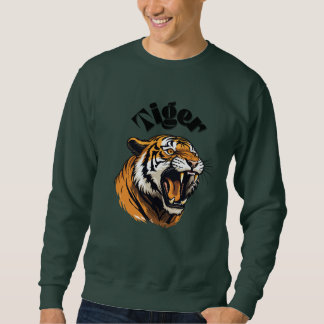 Sudadera cuello redondo Tiger unisex Trui