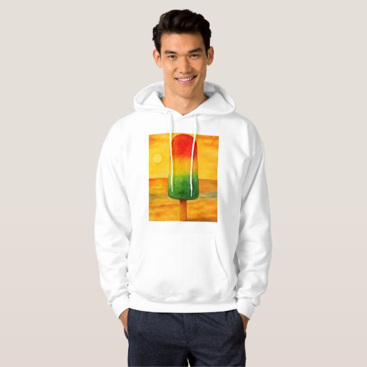 Sudadera helado en la playa hoodie (Voorkant volledig)