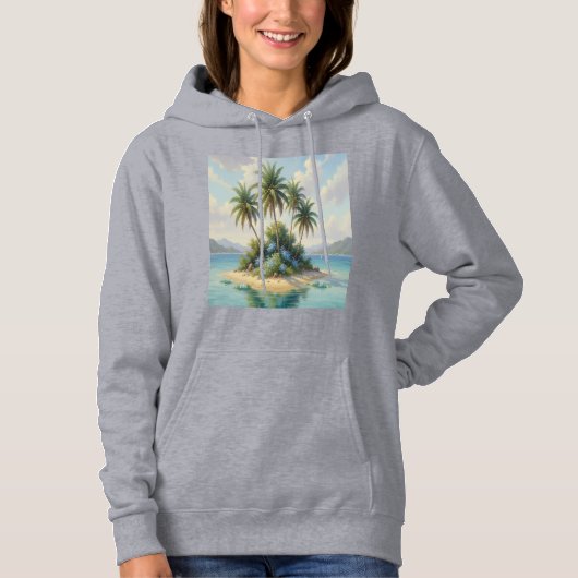 Sudadera isla en la playa  hoodie (Voorkant)