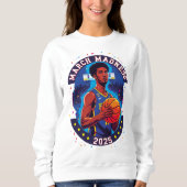 Sudadera magas largas mujer baloncesto trui (Voorkant)