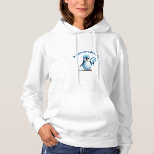 Sudadera mamá pingüina hoodie (Voorkant)
