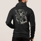 Sudadera negra H día de muertos Hoodie (Achterkant)