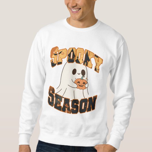 Sudadera Spooky Season Fantasma Cute Retro Trui (Voorkant)