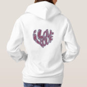 sudadera te quiero en forma de corazón hoodie (Achterkant)
