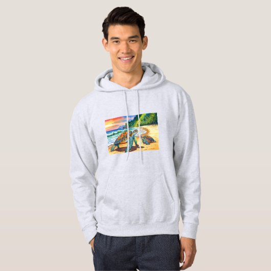 Sudadera Tortugas en el mar Hoodie (Voorkant volledig)
