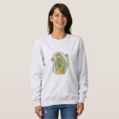 Sudadera Unisex "Virgen de Guadalupe" Fe y arte Trui (Voorkant volledig)