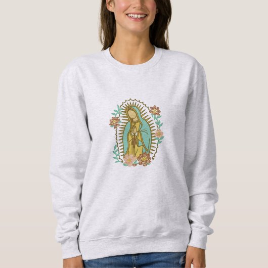 Sudadera Unisex "Virgen de Guadalupe" Fe y arte Trui (Voorkant)