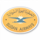 Sudan Airways Aviation Sticker (Voorkant)