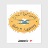 Sudan Airways Aviation Sticker (Vel)