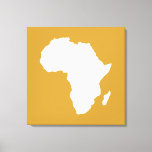 Sudan Brown Audacious Africa Canvas Afdruk<br><div class="desc">De Afrika-kaart is wit en contrasterend in het Safari-palet van Emporio Moffa,  geïnspireerd door de gewaagde avontuurlijkheid en wildernis van het continent.</div>