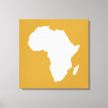 Sudan Brown Audacious Africa Canvas Afdruk<br><div class="desc">De Afrika-kaart is wit en contrasterend in het Safari-palet van Emporio Moffa,  geïnspireerd door de gewaagde avontuurlijkheid en wildernis van het continent.</div>