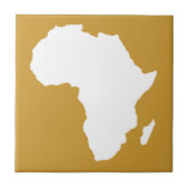 Sudan Brown Audacious Africa Tegeltje (Voorkant)