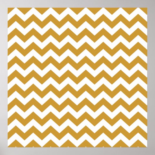 Sudan Brown Safari Chevron Poster (Voorkant)