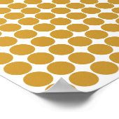 Sudan Brown Safari Dot met naam Poster (Hoek)