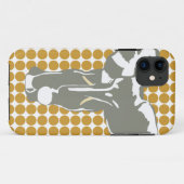 Sudan Brown Safari Dot met Pop Art Elephant Case-Mate iPhone Case (Achterkant (horizontaal))