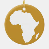 Sudan Bruin Avontuurlijk Afrika Keramisch Ornament (Achterkant)