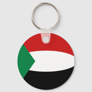 Sudan Fisheye Vlag Sleutelhanger
