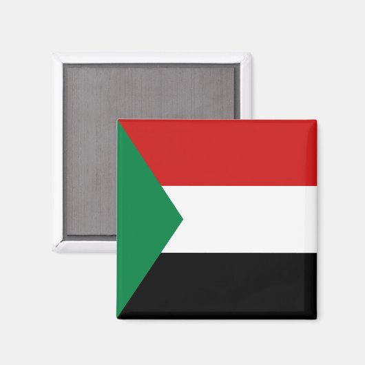 Sudan Flag Magnet (Voorkant / Achterkant)