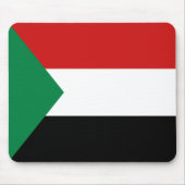 Sudan Flag Mousepad Muismat (Voorkant)