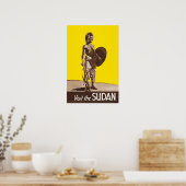 Sudan Print Sudanese Art Travel Poster  (Keuken)