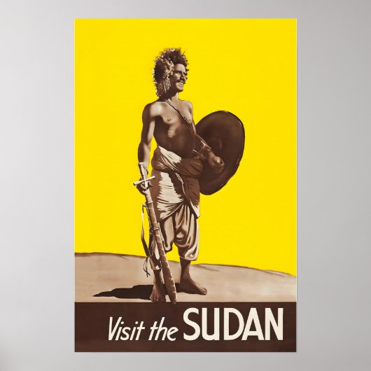 Sudan Print Sudanese Art Travel Poster  (Voorkant)