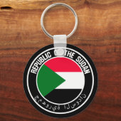 Sudan Rond Embleem Sleutelhanger (Voorkant)