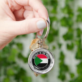 Sudan Ronde Embleem Sleutelhanger (Hand)