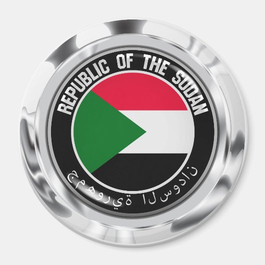 Sudan Round Emblem Magneet (Voorkant)