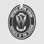 Sudan Round Emblem Ornament (voorkant)