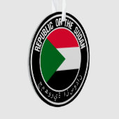 Sudan Round Emblem Ornament (voorkant)