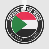 Sudan Round Emblem Ornament (achterkant)
