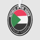 Sudan Round Emblem Ornament (voorkant)