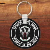Sudan Round Emblem Sleutelhanger (Voorkant)