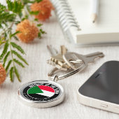 Sudan Round Emblem Sleutelhanger (Zijkant)