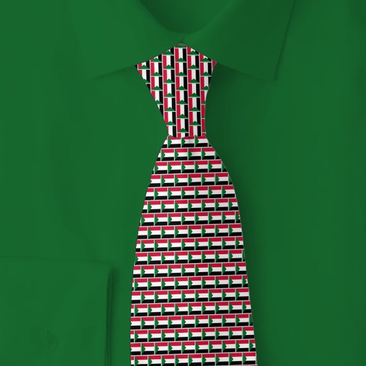 Sudan Vlag Baksteenpatroon Stropdas