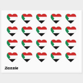 Sudan Vlag Hart Sticker (Vel)