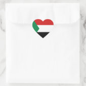 Sudan Vlag Hart Sticker (Tas)