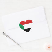 Sudan Vlag Hart Sticker (Envelop)