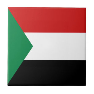 Sudan Vlag Keramische Tegel Tegeltje