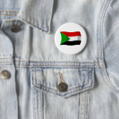 Sudan Vlag Knop Ronde Button 5,7 Cm (In situ)
