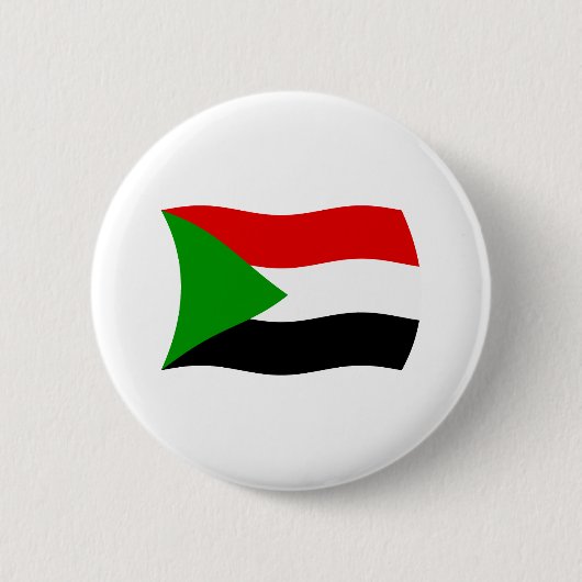 Sudan Vlag Knop Ronde Button 5,7 Cm (Voorkant)