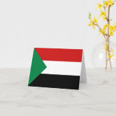 Sudan Vlag Notitiekaart (Gele Bloem)
